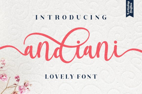 Andiani: A Script Font That Elevates Your Editorial Design