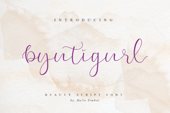 Byutigurl: A Romantic Font for Eye-Catching Campaigns