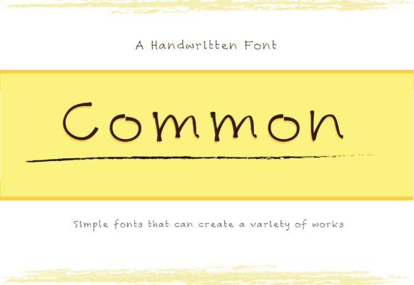Common: A Handwritten Font for Real Design Moments