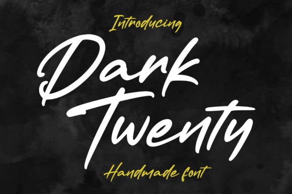Dark Twenty: A Handwritten Font for Modern Web Design