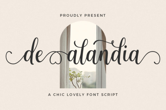 De Alandia: A Refined Script Font for Branding Projects