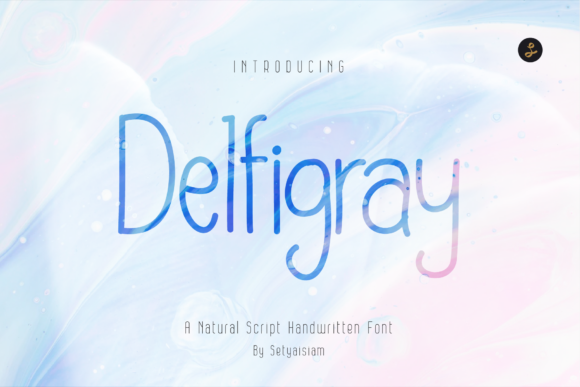 Delfigray Font for Web Design and Branding