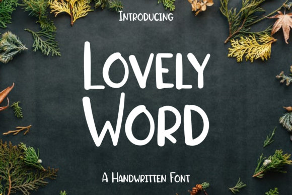 Enhance Your Craft Projects with the Lovely Word Font