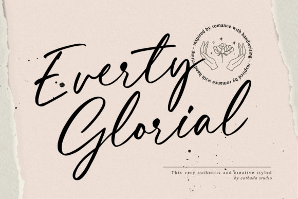 Everty Glorial: A Modern Script Font for Marketers