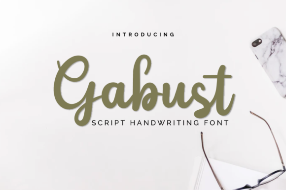 Gabust: A Delicate Handwritten Font for Editorial Elegance