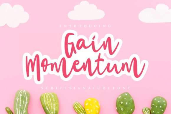 Gain Momentum Font for Eye-Catching Brand Content