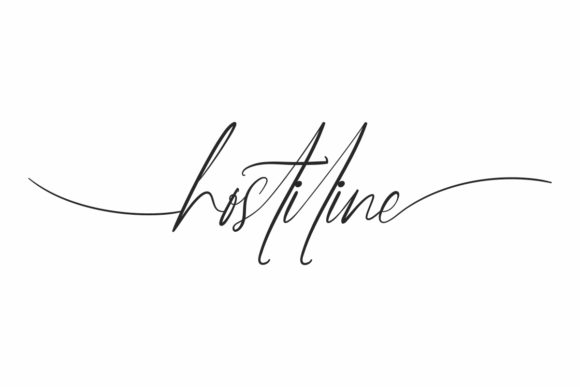 Hostiline: A Handwritten Font for Modern Campaign Design
