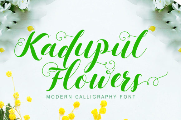 Kadupul Flowers Font for Web Design