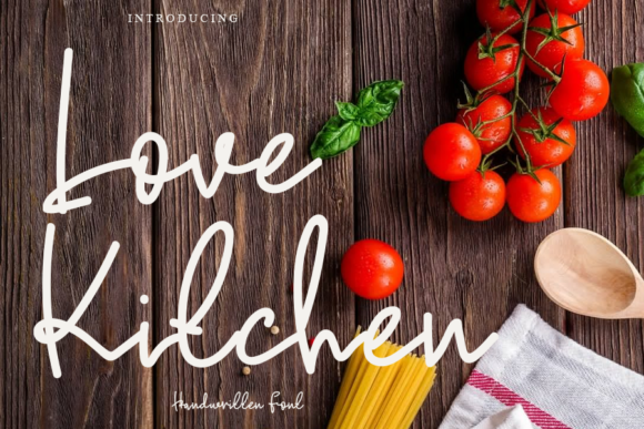 Love Kitchen Font for Small Business Branding
