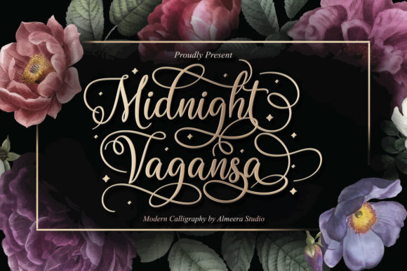 Midnight Vagansa: A Script Font for Timeless Editorial Design