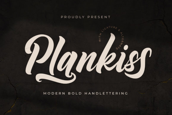 Plankiss: A Daring Script Font for Bold Branding