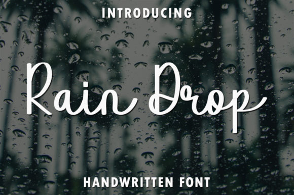Rain Drop Font for Web Design: A Delicate Display Typeface