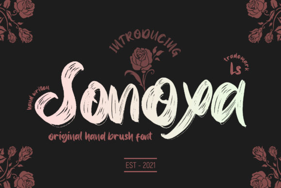 Sonoxa: A Daring Handwritten Font for Bold Branding